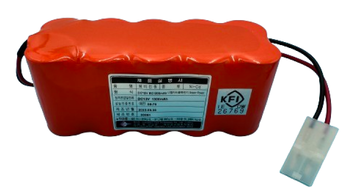 밧데리<br>       12V  1300mAh<br>      배열   5 × 2